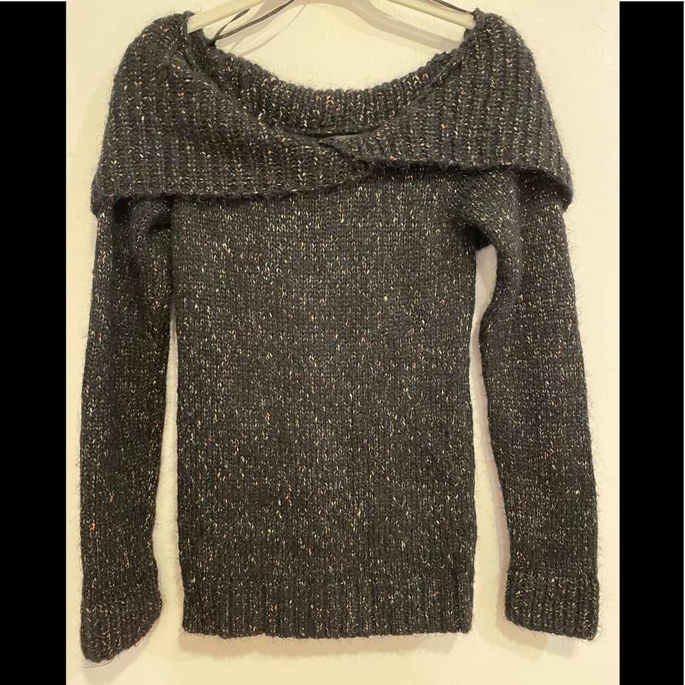 Guess sweater size M mohair /metallic knit